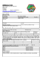 Admission Form – saesneg 2019